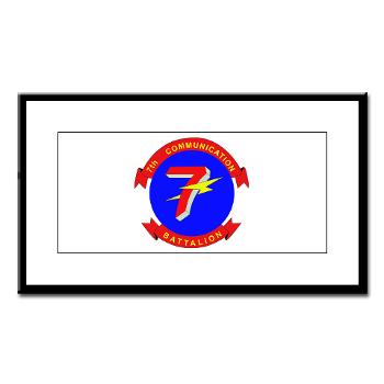 7CB - M01 - 02 - 7th Communication Battalion - Small Framed Print